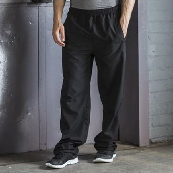 Open hem lined training bottoms