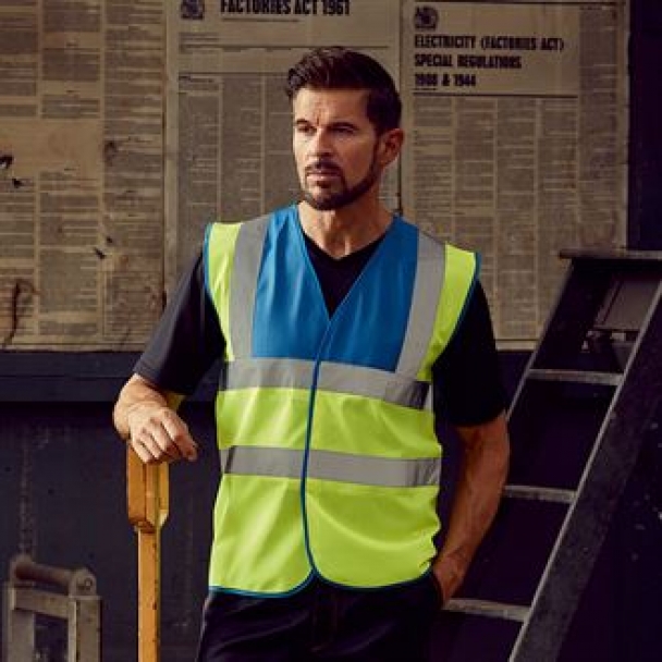 Hi-vis 2-band-and-braces waistcoat (HVW100)