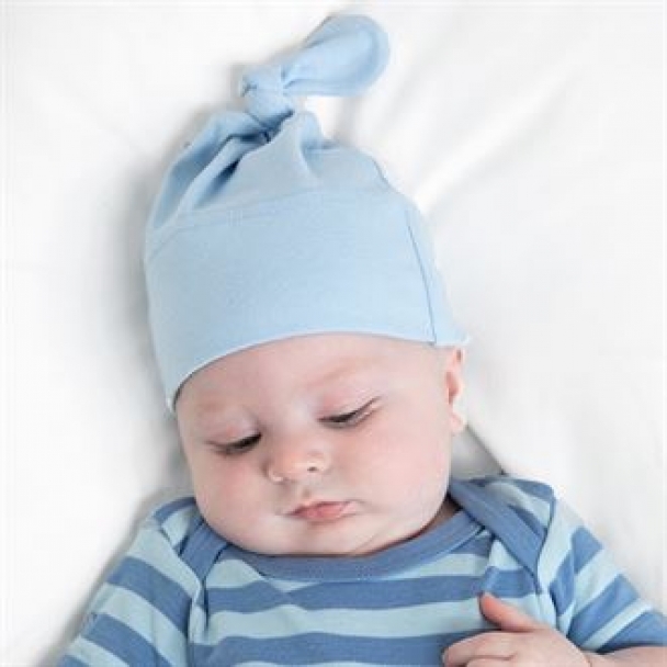 Baby one-knot hat