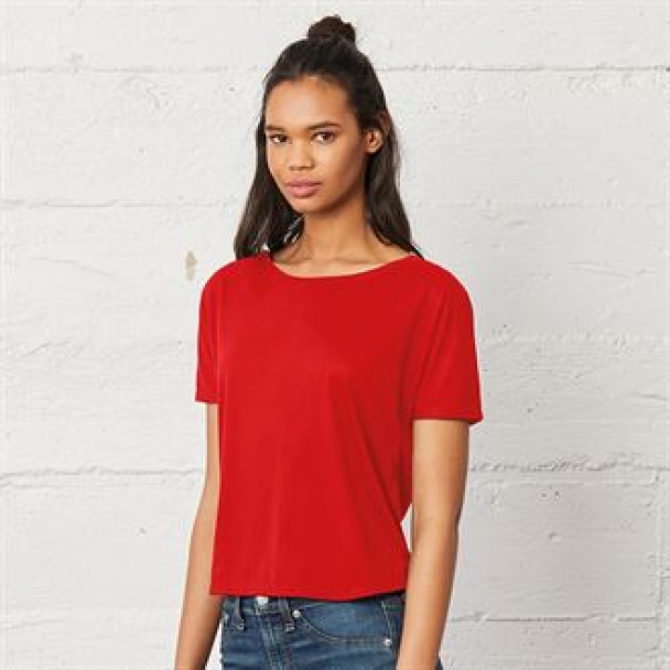 Flowy open-back t-shirt