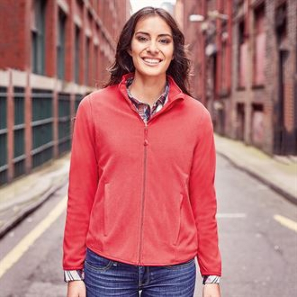 Women's full-zip fitted microfleece