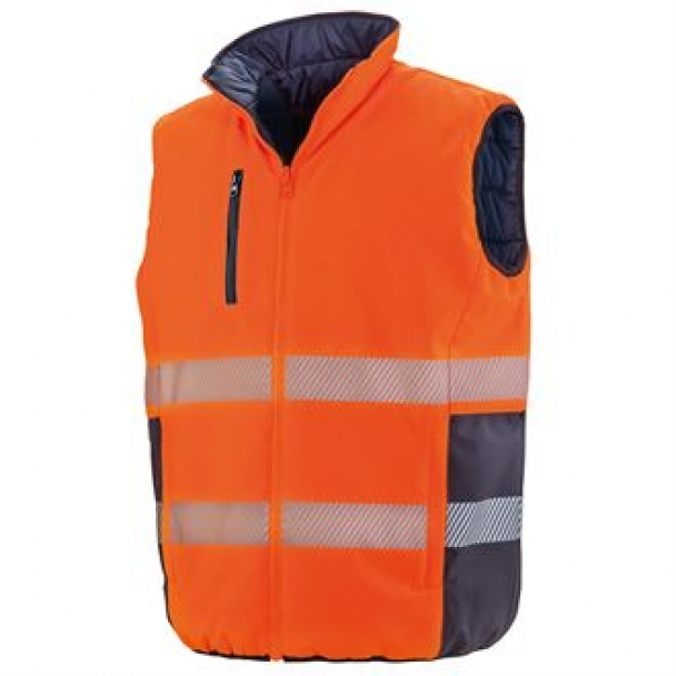 Reversible soft padded gilet