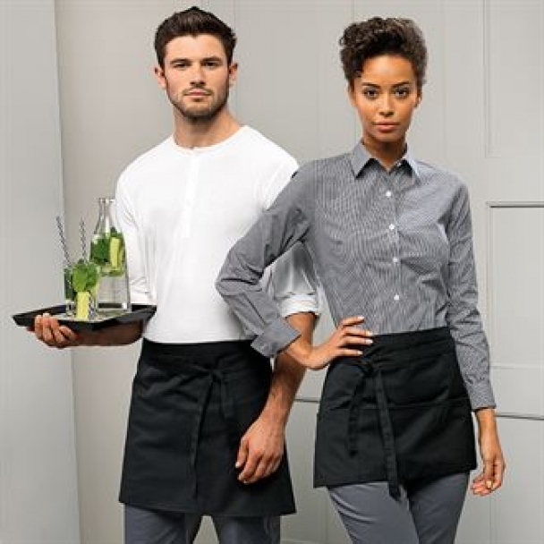 3-open-pocket waist apron