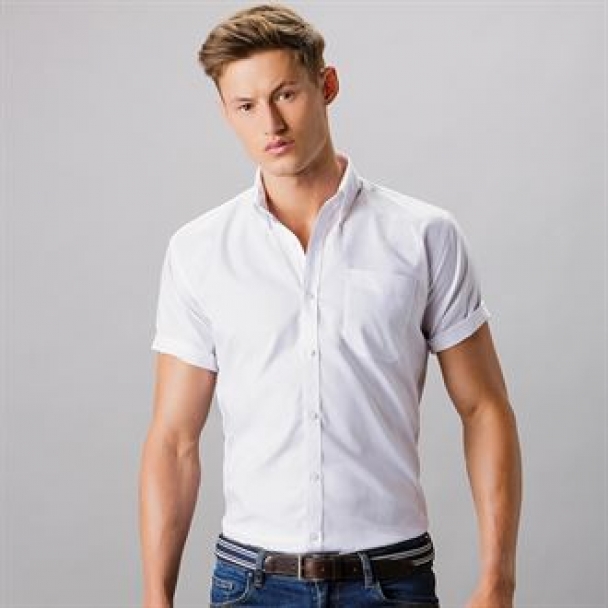 Slim fit workwear Oxford shirt short sleeve